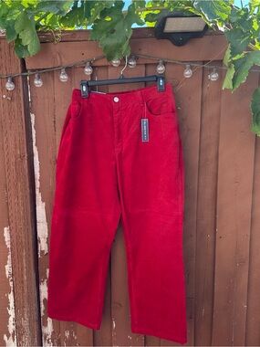 Chaps Red Corduroy Women's Pants